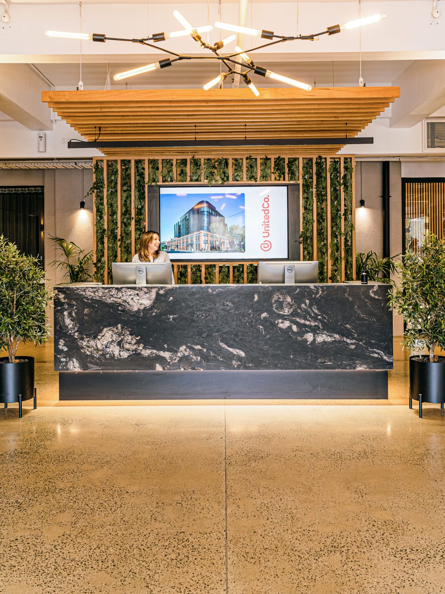 hotel style lobby