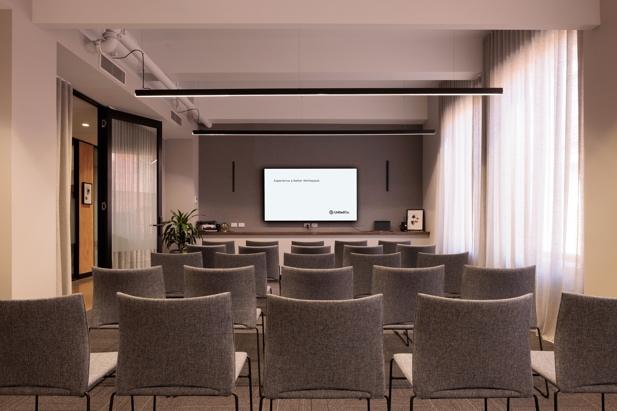 theatre style training room set up in fitzroy