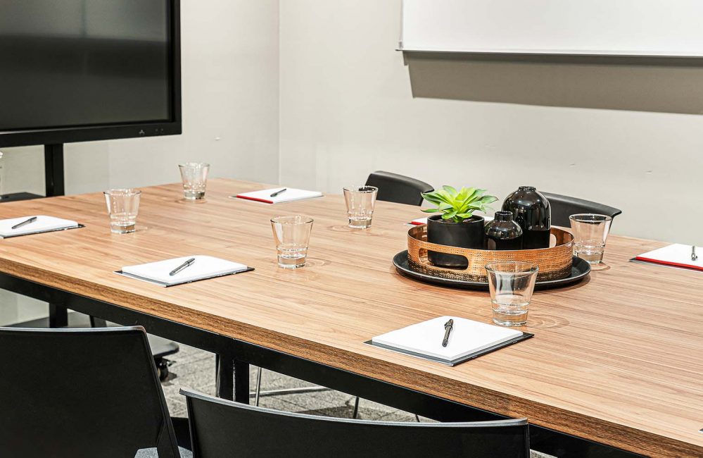 organized and tidy meeting room