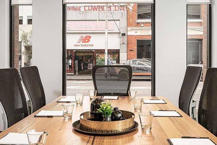 Fully equipped meeting room in Melbourne