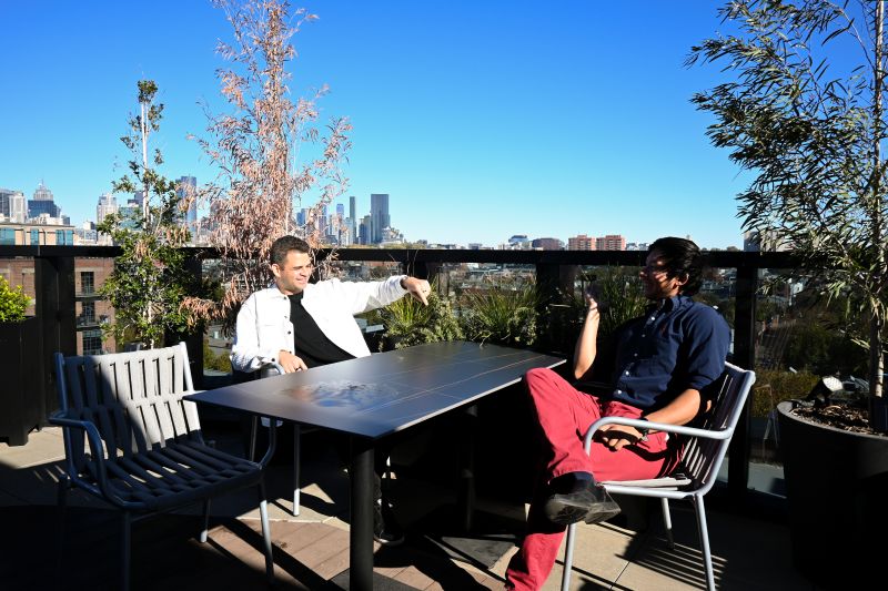 Nova Marketing Team Enjoying United Co. Rooftop