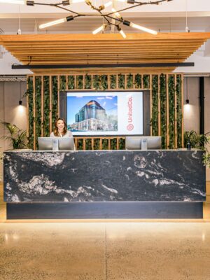Welcoming Concierge in United Co. Office Space Welcoming Concierge in United Co. Office Space