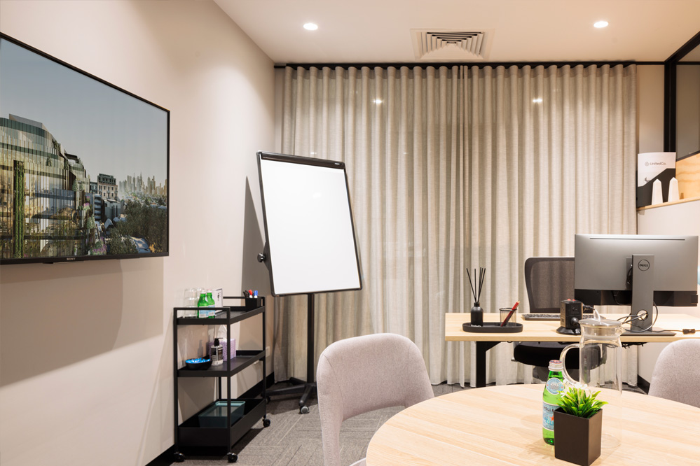 Book a united co consulting suite for a day to meet with clients host job interviews or a casula office space away from home